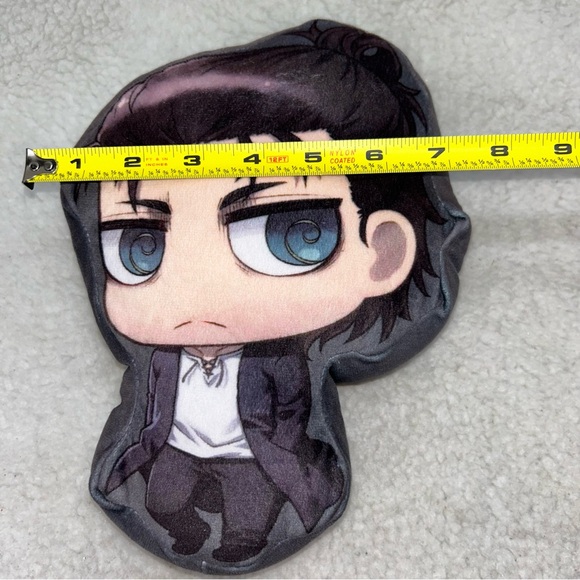 Anime plush 10" pillow Eren Jaeger 2022 Attack on Titans Crunchyroll - Picture 5 of 6